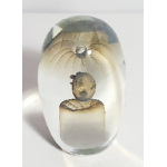 Glazen presse-papier, Gesigneerd MP'82